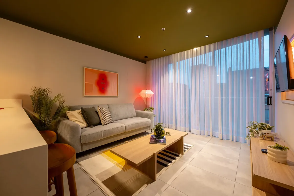 Bedroom in a Premium furnished apartment at Soul Lifestyle, Medellín