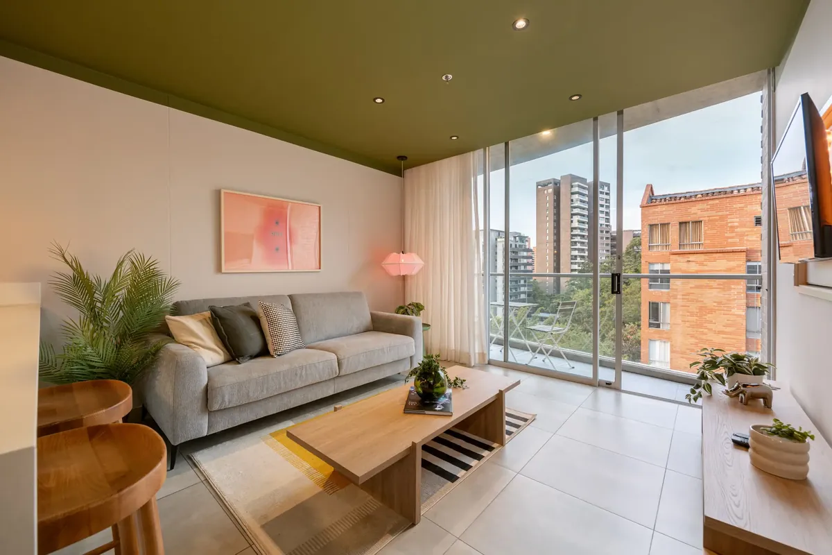 Living room with a view in a Premium apartment at Soul Lifestyle Apartments