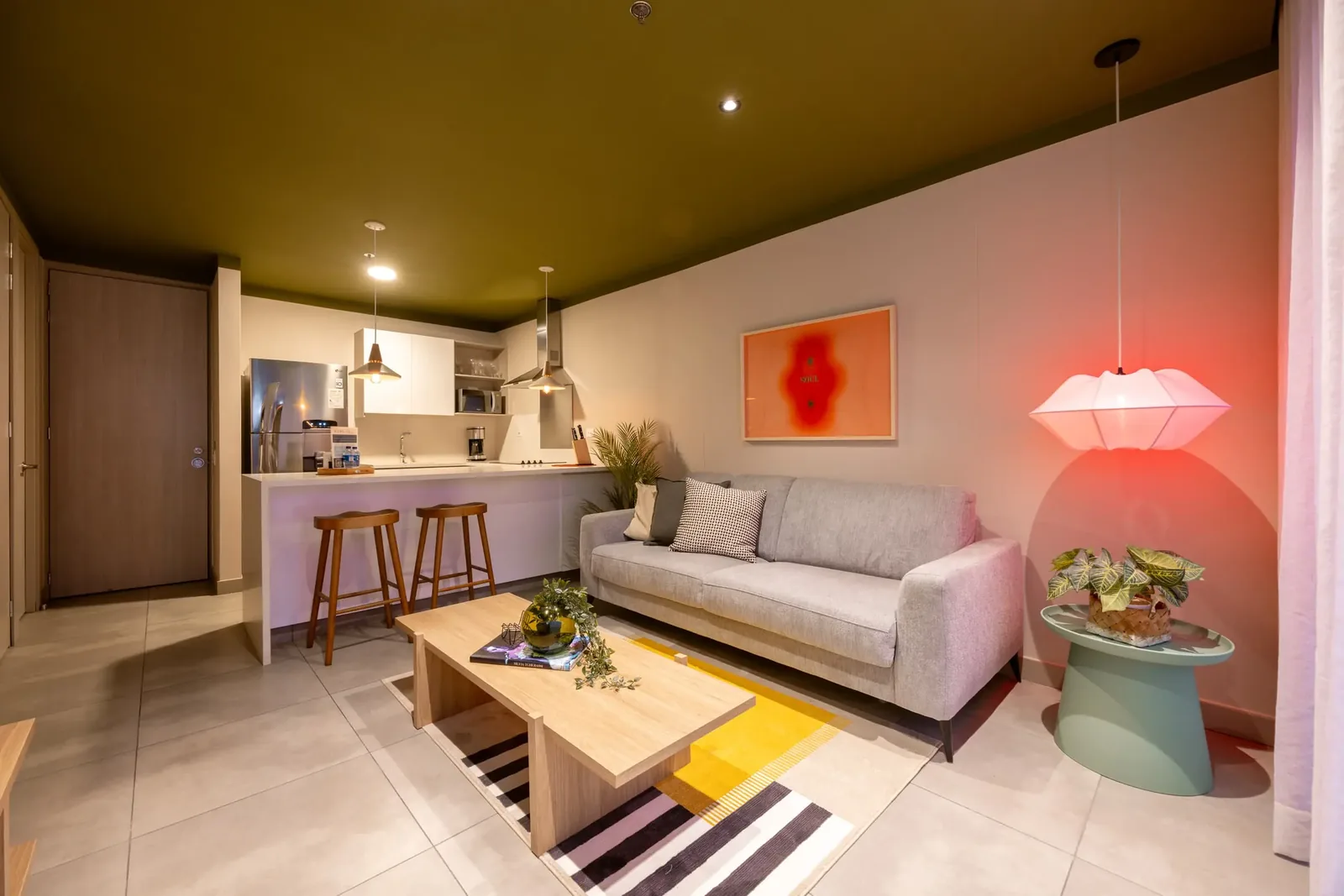 Living room in a Premium high-floor apartment at Soul Lifestyle, El Poblado